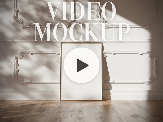 Animated Video Frame Mockup: ISO Art Display (PSD & MP4)