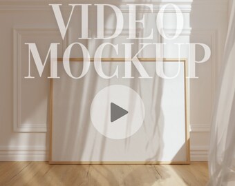 Animated Frame Video Mockup: ISO, Natural Shadows (PSD mp4)