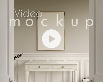Animated Video Frame Mockup: Natural Shadows, ISO Sized (PSD, MP4)
