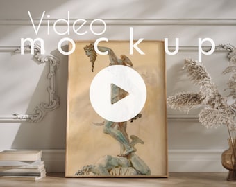 Animated Video Frame Mockup: Natural Shadows, Vertical ISO Sized (PSD, MP4)