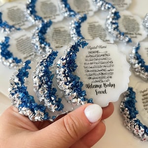Personalized Ayatul Kursi Magnet Favor, Islamic Welcome Baby Boy Favor,Muslim Baby Favor, Islamic Baby Favor, Islamic Gift,Baby Shower Favor