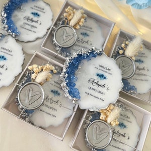 Personalized Butterfly Quinceanera Magnet Favors: Sweet 15/16, Mis Quince Años