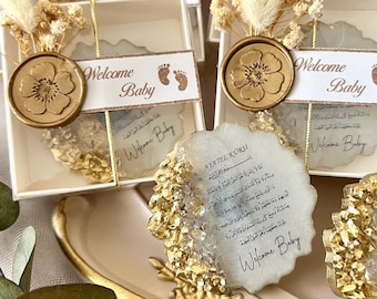 Ayatul Kursi Epoxy Magnet Welcome Baby Favors,Islamic Newborn Favor,Ayatul Kursi Gifts,Muslim Baby Shower Gifts,Islamic Birthday Favor