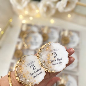 Personalize Wedding Magnet Favors, Anniversary, Save the Date