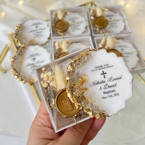 Cadeau aimanté de baptême personnalisé, cadeau de baptême personnalisé pour les invités, souvenir de baptême personnalisé, élégants cadeaux d'aimant de baptême, Mi Bautizo