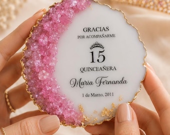 Personalized Quinceanera Magnet Box Favor, Mis 15 Anos Sweet 15 Party Favor, Mis XV Keepsake Gift, Sweet 16 Guest Favor,Quinceanera Souvenir