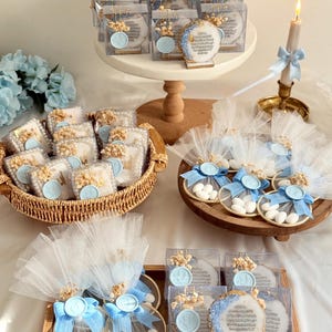 Islamic Baby Shower Present Set, Mini Quran, Tasbih, Ayatul Kursi Decor bild 1