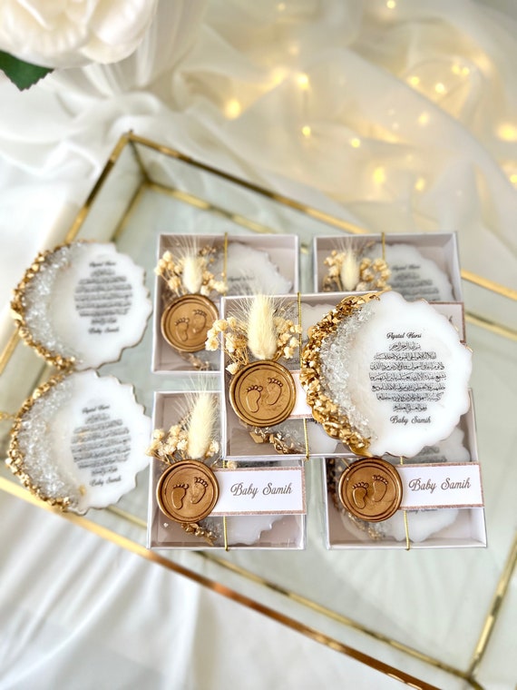 Personalized Ayatul Kursi Baby Shower Magnet, Newborn Favor  display picture 1