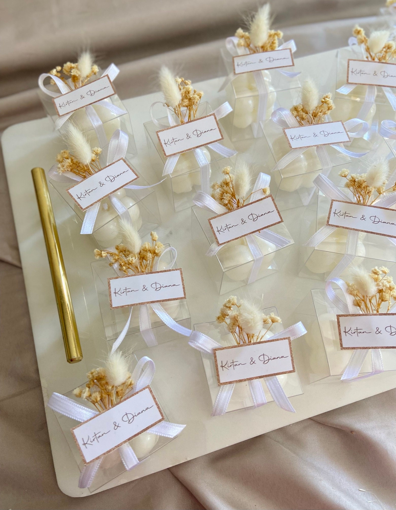 MTLEE 30 Sets Wedding Favors for Guests Bulk Bubble Candles Gifts Wedding  Favors Candles Bridal Shower Favors Candles with Thank You Cards Ribbons