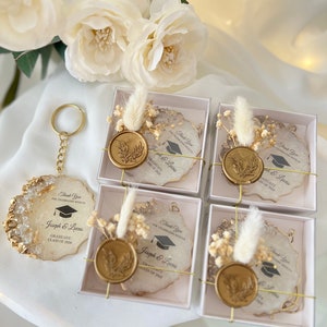 Personalized Graduation Keychain Favor: Elegant Keepsake, Class of 2026 ...