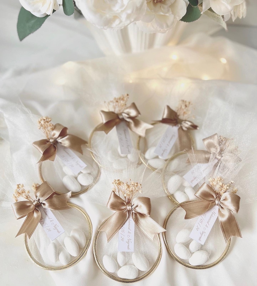 Kit Accessori Matrimonio 24 Pezzi - Sacchetti, Scrunchies, Biglietti - Tema Sposa - Foto 10