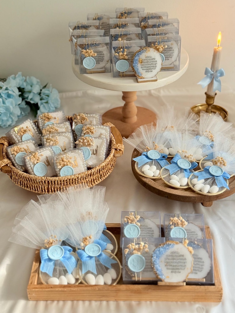 Islamic Baby Shower Present Set, Mini Quran, Tasbih, Ayatul Kursi Decor bild 7