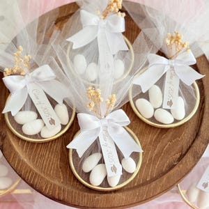 Recuerdo de graduación de la clase de 2025, recuerdos únicos de dulces de almendras para graduación, obsequio de agradecimiento de graduación personalizado 2025, anillo de dulces de graduación dorado