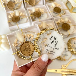 Personalized Wedding Gold Epoxy Magnet Gift,Nikkah Favor,25 50 th Anniversary Favor,Save The Date Magnet Gift,Wedding Favor,Engagement Favor