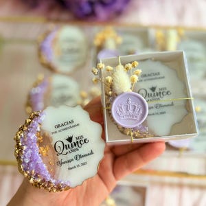 Personalized Quinceañera Magnet Favors: Sweet 15 Party Keepsakes