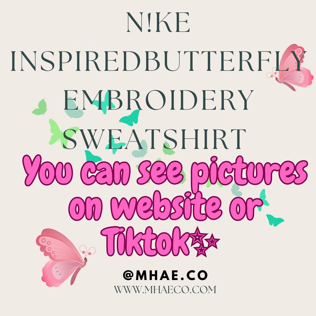 Nike Crewneck Butterfly - Etsy