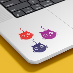 Adesivo gatto multicolore su Etsy 2025