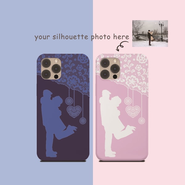 Custom couple phone case|personalized gift for Her/him/ lovers/bestfriends|Custom Photo Phone Cover | iPhone & Samsung