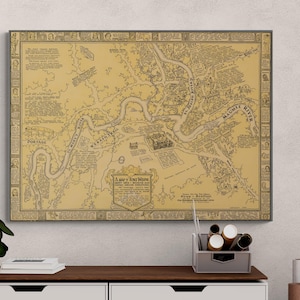 Vintage Map Fort Wayne Indiana 1812 – Antique USA Map Poster, Old American History Print, Retro Wall Art, Illustrated Home Decor Gift