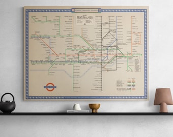 ロンドン地下鉄ピカデリー線ダイヤグラム 地下鉄路線図 アート