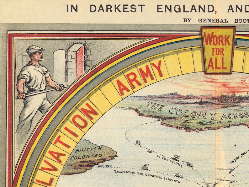Vintage Salvation Army Social Campaign Poster England Map Print Etsy vintage-salvation-army-social-campaign-poster-england-map-print-etsy
