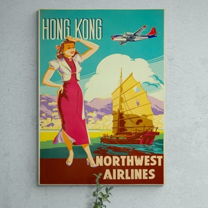 Northwest Airlines Poster - Etsy