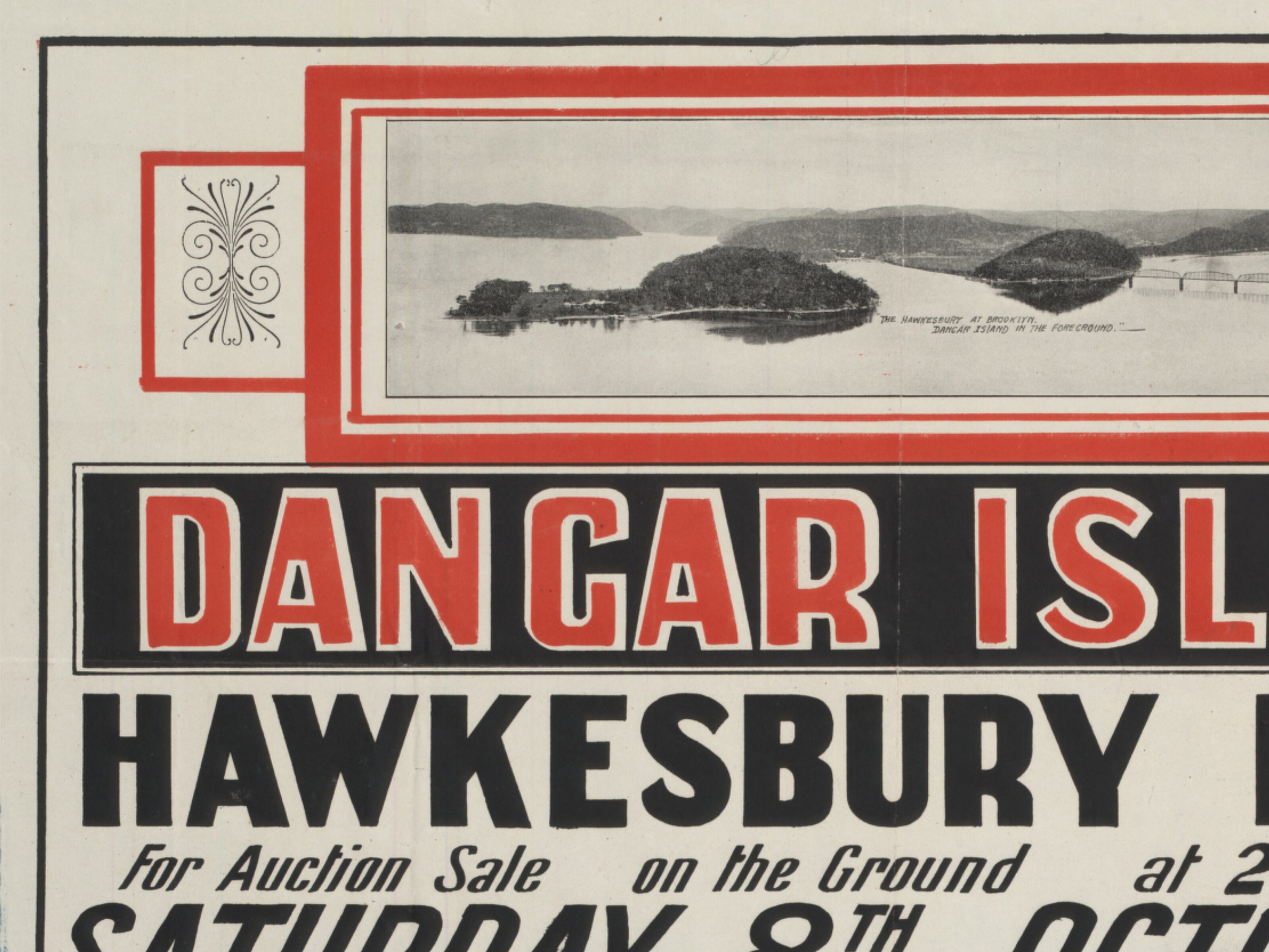 Dangar Vintage Dangar Island Map Print: Hawkesbury River Estate, 1921 - Etsy