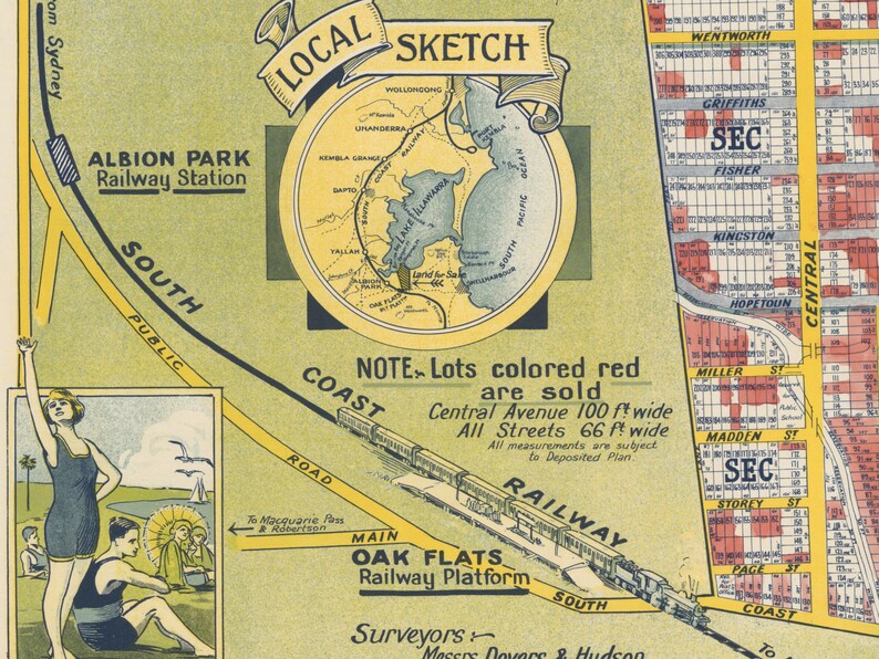 Oak Flats Lake Illawarra Yangar Point Shellharbour Wollongong Etsy