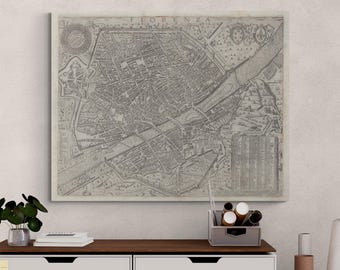 フィレンツェ - 1902 年のオリジナルのアンティーク地図 (国、都市