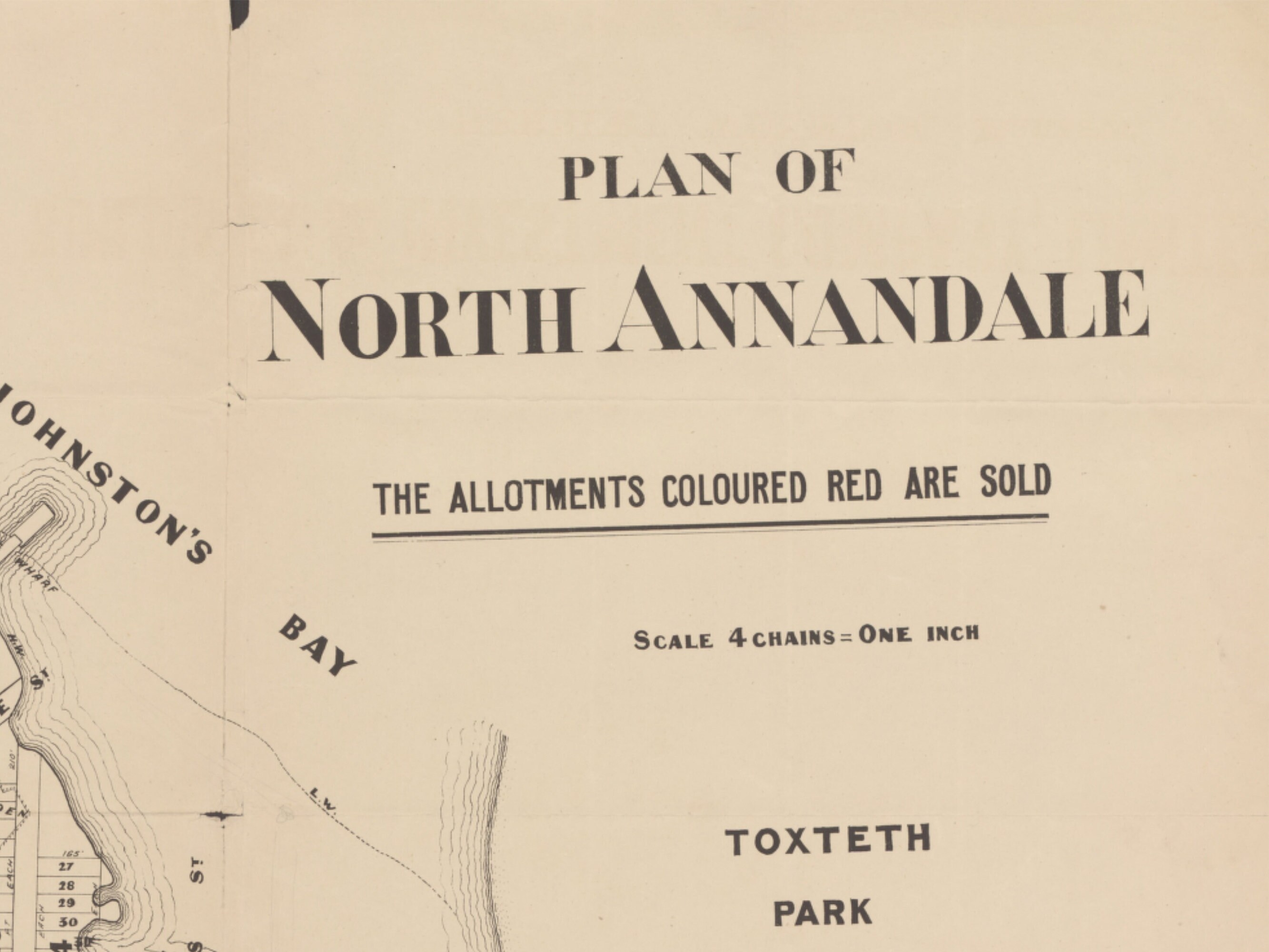 North Annandale Vintage Estate Sales Map 1900 Roselle Bay Glebe