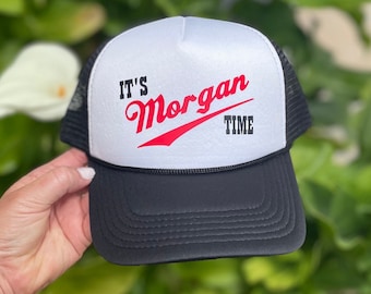 It's Morgan Time Trucker Hat, Morgan Wallen Hat, Women's Morgan Wallen Shirt, Cowgirl,  Country Music Hat, Trucker Hat, Adjustable Hat
