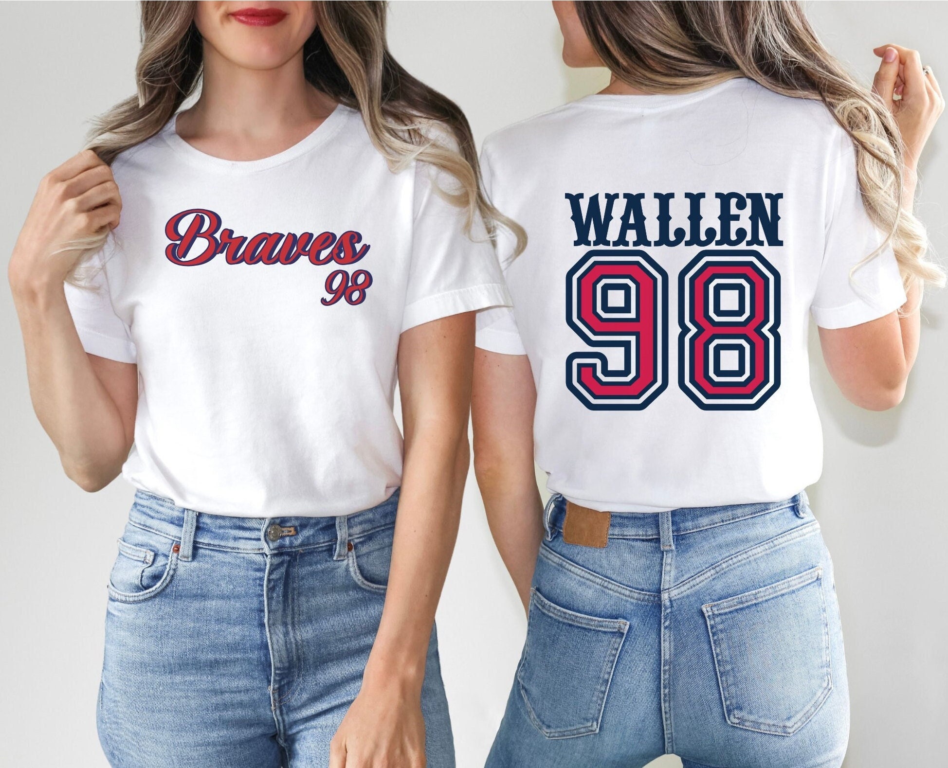 Country Music Concert Shirt, Braves Baseball Tee, Braves Baseball Shirt,  Country Music Shirt, Gift For Her, 98 Braves Shirt, Women Singer Fan T  Shirts