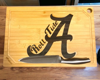 Alabama Roll tide Cutting Board, Charcuterie Board, Serving Tray