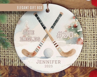 Field Hockey Ornament, Custom Field Hockey Christmas Ornament Personalized Field Hockey Ornament Field Hockey Team Field Hockey Keepsake