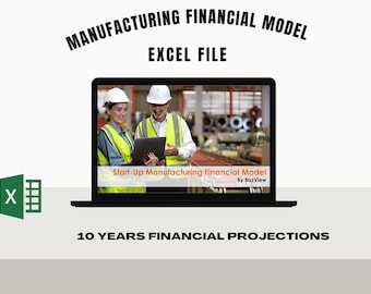 Start-up Manufacturing Financial Model - and Budget Control