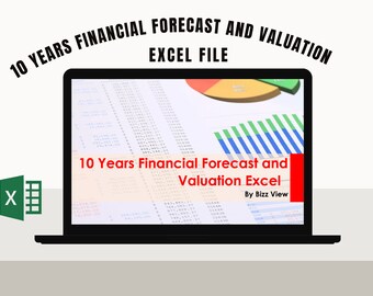 10 Years Financial Forecast and Valuation Excel Model