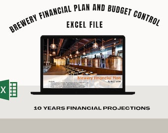 Modelo financiero de cervecería y control presupuestario - Archivo Excel