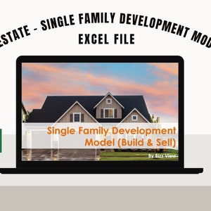 Real Estate - Single Family Development Model Pro-Forma Template
