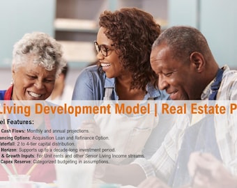 Senior Living Development Model - Real Estate Pro-forma
