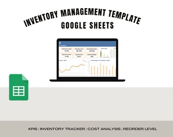 Plantilla de gestión de inventario/Rastreador de inventario/Análisis de beneficios de inventario/Hoja de Google