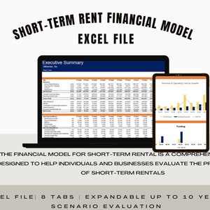 Short Term Rental Financial Model (ArBnB, VRBO and Others)