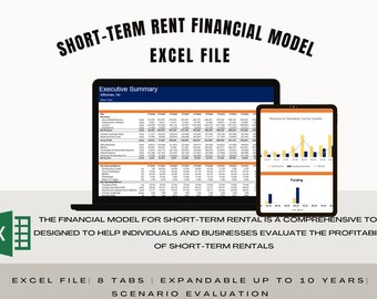Short Term Rental Financial Model (ArBnB, VRBO and Others)