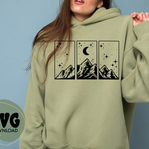 Natur svg, natur svg, outdoors svg, outdoors png, nachthimmel svg png, berg svg, berge png