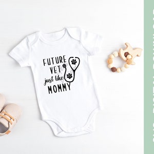 Future vet just like mommy svg, future vet svg, onesie svg, vet svg, baby svg, SVG Cut Files