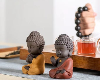 ミニ Zisha 粘土仏像: 禅庭の装飾 - Etsy 日本