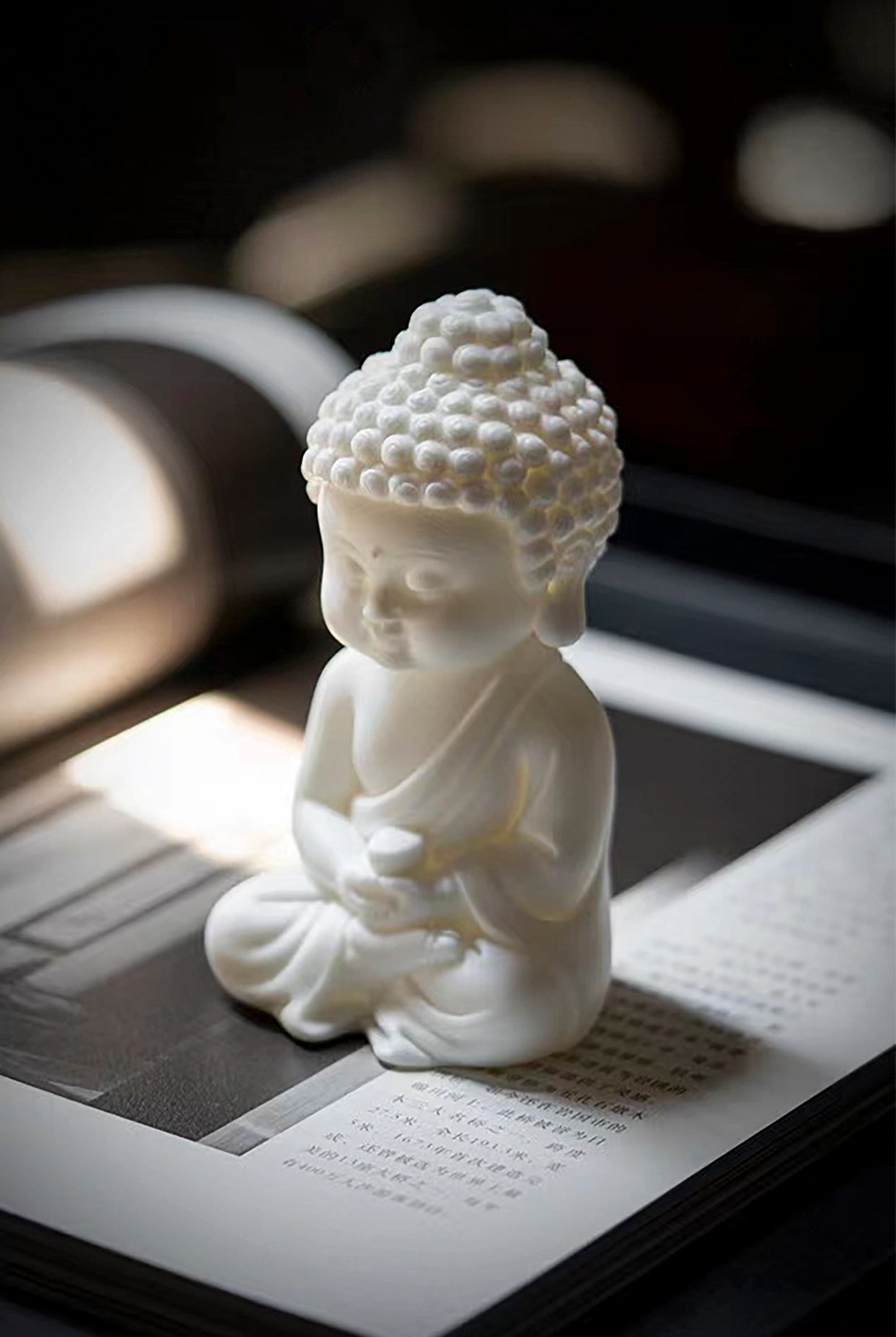 Mini Meditating Buddha Statue Buddha Ceramic Sculpture Zen Etsy