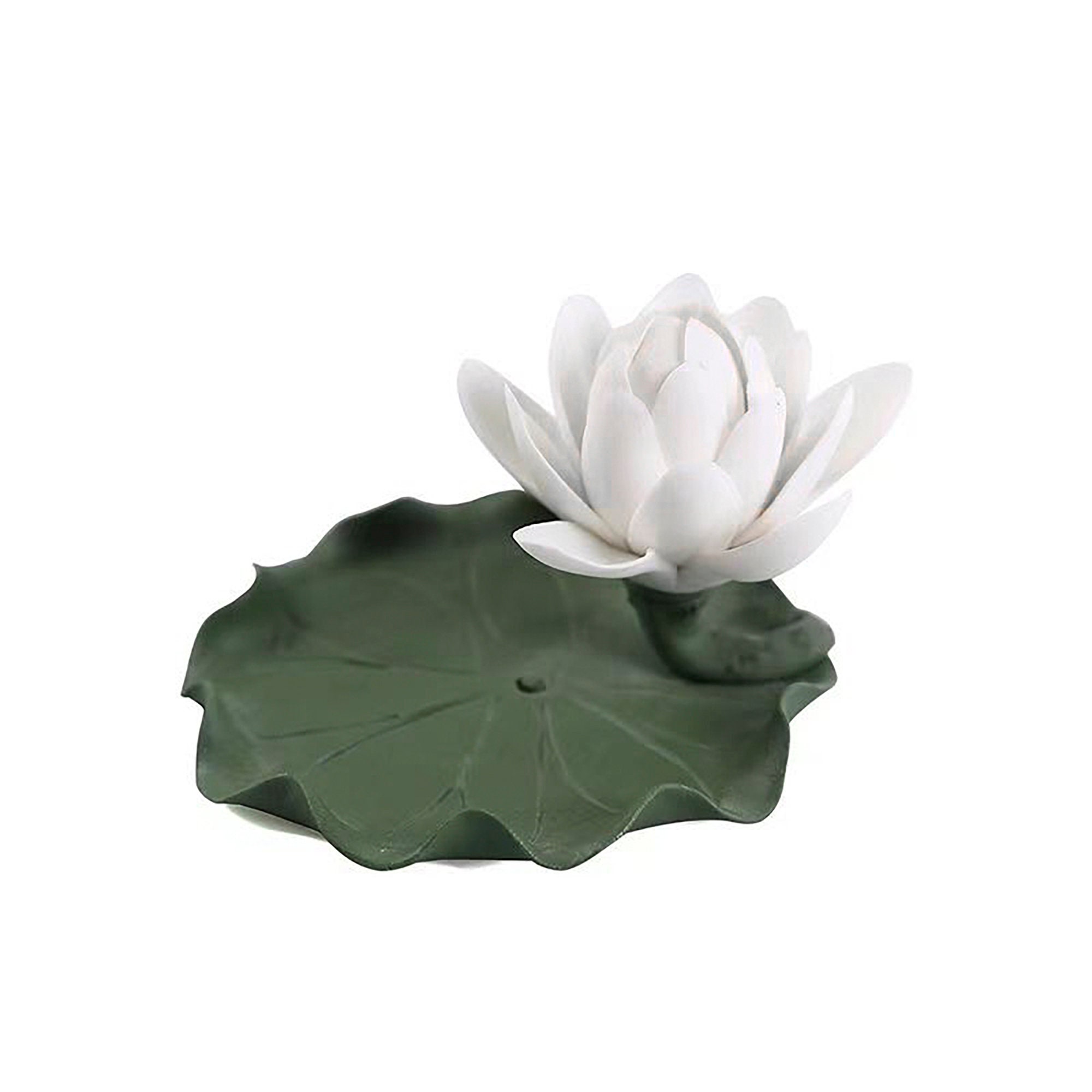 白い陶器の蓮の花のお香立て：禅の装飾 - Etsy 日本