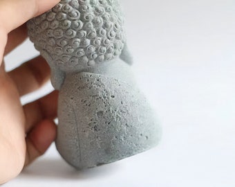 Statua Di Buddha Dormiente In Arenaria, Mini Ornamento Per Meditazione, Giardino Zen, Feng Shui E Yoga – 12x8x6 Cm