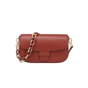 Elsa Red Genuine Leather Bag