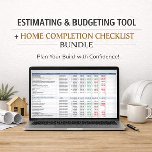 Home Construction Budget Planner & Final Walkthrough Checklist | Editable Google Sheets and Printable PDF